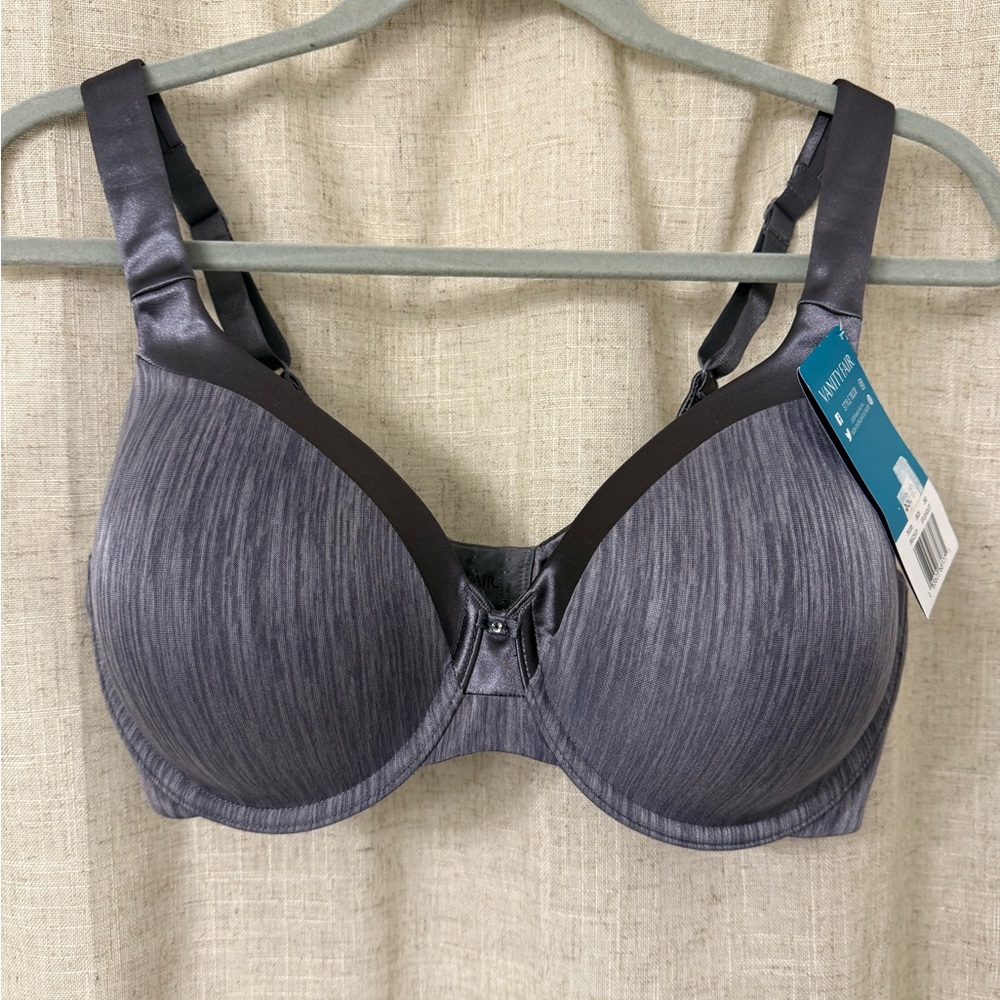 Vanity Fair Charcoal Gray Bra